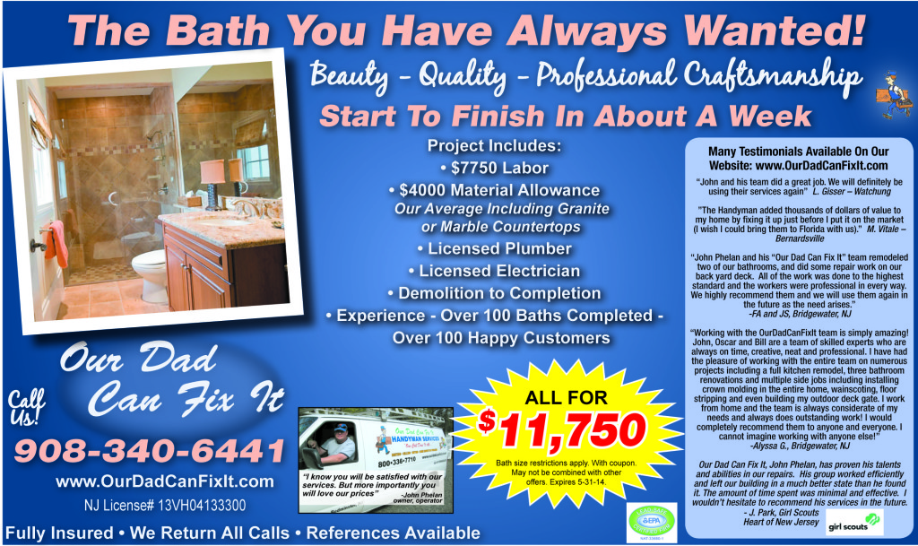 ourdadcanfixit may specials bathroom1 1024x609 Monthly Specials